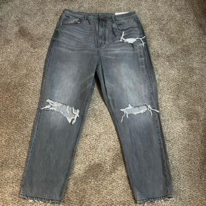 American Eagle Outfitters Gray Distressed Jeans